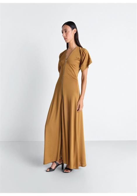 zip dress woman cinnamon brown LEMAIRE | R1144 LJ1049BR426